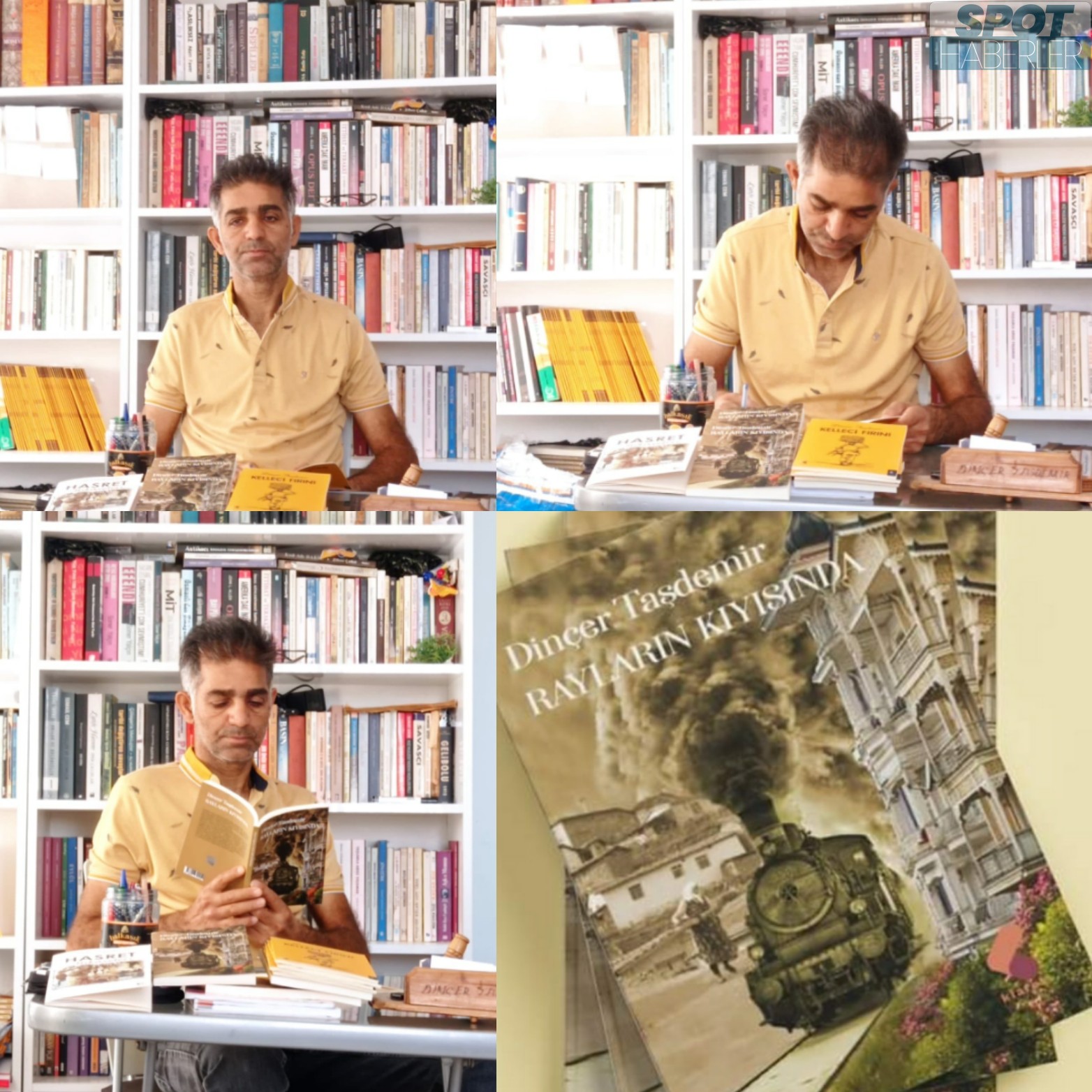 Edebiyatçı Yazar Dinçer Taşdemir’in yeni kitabı “RAYLARIN KIYISINDA” çıktı..