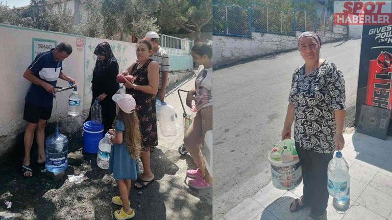 İzmir Dikili’de 3 Gündür Çeşmeden Su Akmıyor