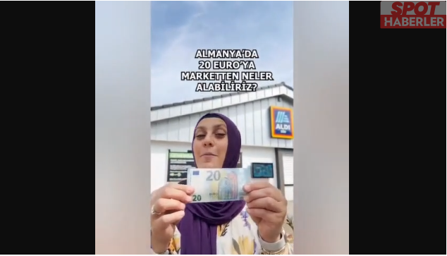 ‘Avrupa’da durum bizden vahim’ sözlerine yanıt gibi video: 20 euro ile market sepetini doldurdu