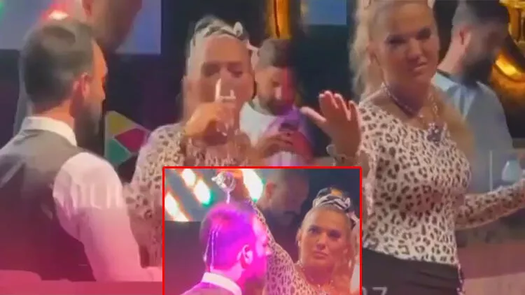 Demet Akalın’ın kafasına şampanya döktüğü kişi konuştu: ‘Onur duydum’
