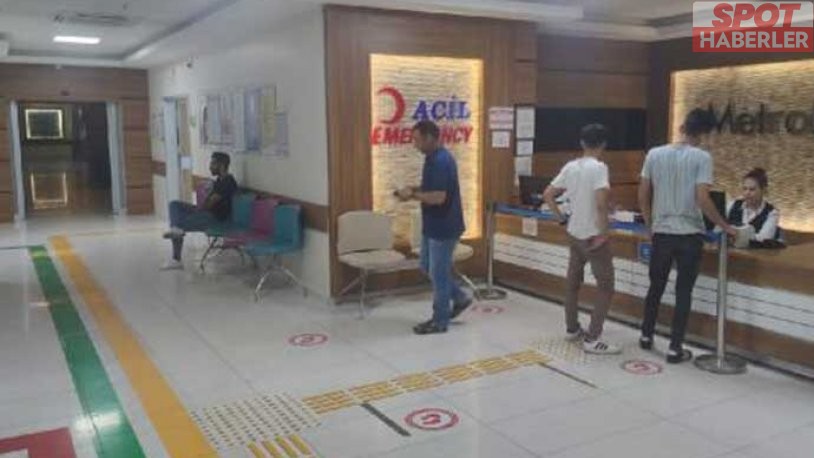 Darp ettiği eşini takip edip rapor veren sağlıkçıları da darp etti