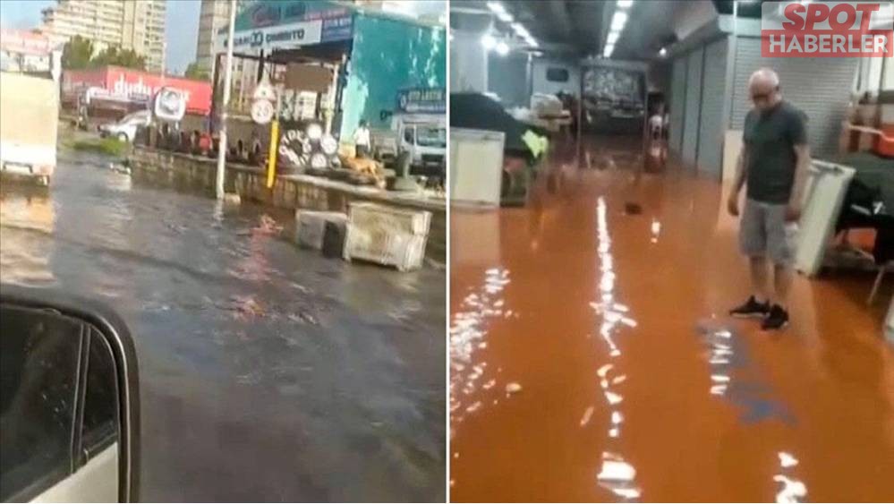 İstanbul’daki Yağış Nedeniyle Bazı Yerlerde Su Baskını Oldu