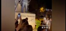 İranlılar, Atatürk heykeli önünde İran rejimini protesto etti