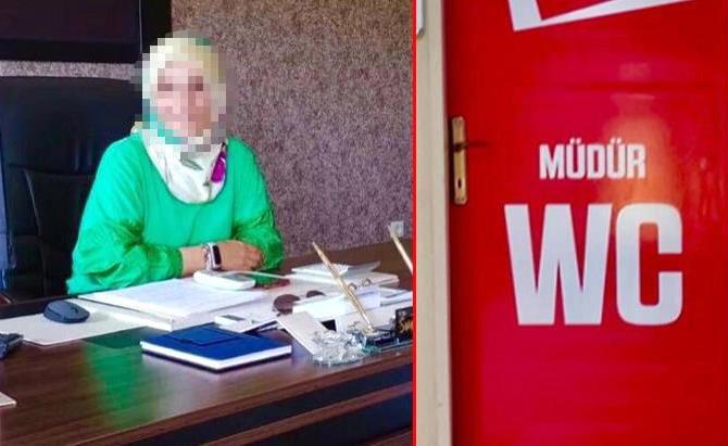 Okul müdüründen, kendisine özel tuvalet savunması