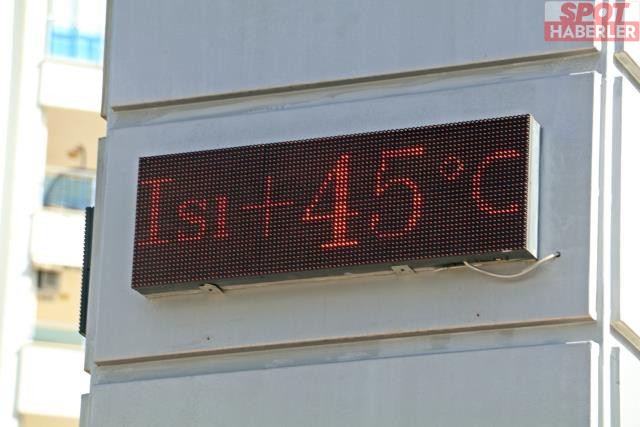 Termometreler 45 dereceyi gördü