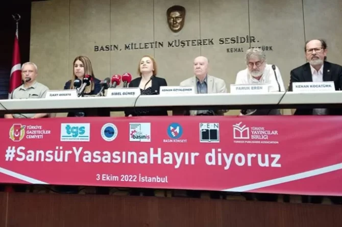 Basın meslek örgütlerinden çağrı: ‘Sansür yasası geri çekilsin’