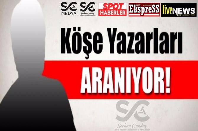Köşe yazarı olmak ister misiniz?