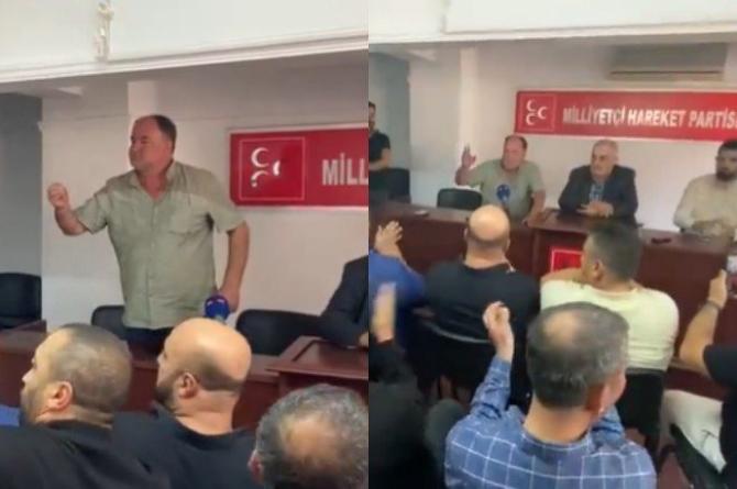 MHP’de ses kaydı krizi: Eski başkanlar il binasını bastı