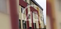Terör örgütü tarafından fırlatılan roketinin isabet ettiği okuldan ilk görüntüler