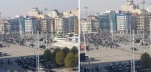 Taksim Meydanı’nda Erdoğan’a özel yol yapıldı, 200 metre 16 araçlık konvoyla geçildi!