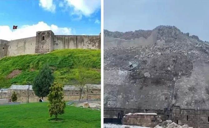 Gaziantep Kalesi depremde yıkıldı