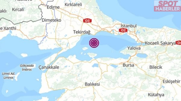 Marmara Denizi’nde korkutan deprem