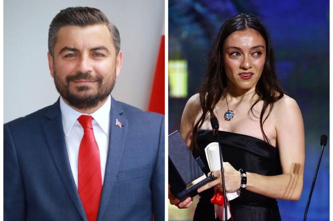 RTÜK Başkan Yardımcısı İbrahim Uslu, Cannes’da ödül alan Merve Dizdar’ı hedef aldı