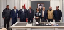 Gazetecilerden Kaymakam Edip Çakıcı’ya ziyaret