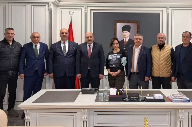 Gazetecilerden Kaymakam Edip Çakıcı’ya ziyaret