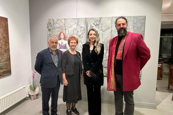 İranlı ressam soyut galeri Çankaya’da kişisel sergi düzenledi