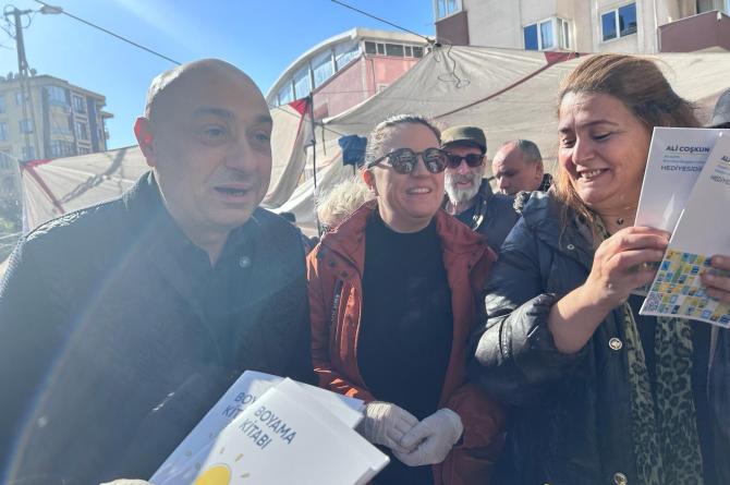 İYİ Parti Ataşehir Belediye Başkan adayı Ali Coşkun, 6 Şubat depreminde hayatını kaybedenleri andı