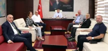 Yüzüncüyıl Gazeteciler Derneği’nden Kaymakam Şahin’e ziyaret