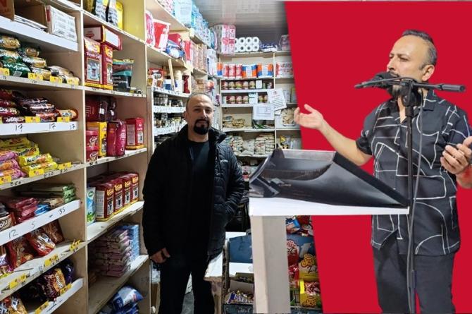 Gündüz markette akşam sahnede