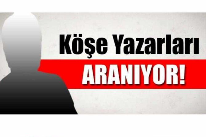 Köşe yazarı olmak ister misiniz?