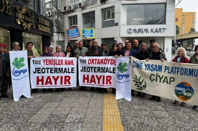 İzmir’de talana geçit yok! 13 ilçeyi kapsayan 40 jeotermal saha ihalesine protesto