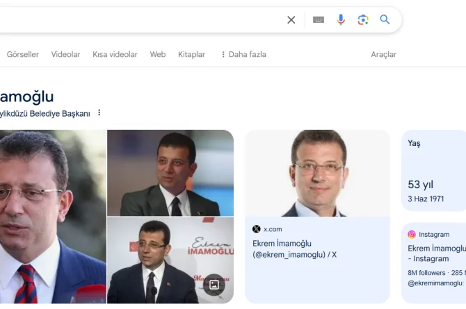 İmamoğlu’na Google’dan Unvan Şoku!