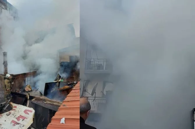 İzmir Bayraklı’da Yangın!