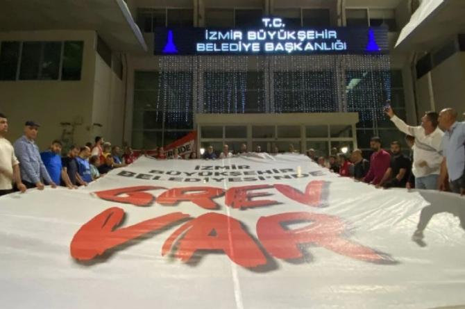 İzmir’de büyük grev başladı: 22 Bin işçi iş bıraktı, hayat durdu!