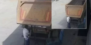 Feci ölüm kamerada: Damper kapağı başına çarptı, Mevlüt Şafak hayatını kaybetti