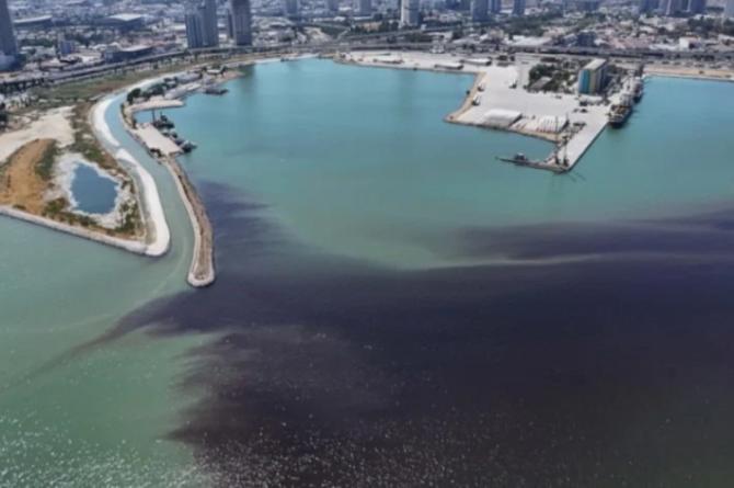 İzmir Körfezi’nde endişelendiren görüntü