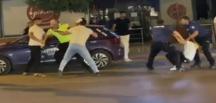 Torbalı’da ceza yazan polise saldırdılar; o anlar kamerada