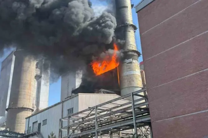 Konya Şeker’e bağlı Kangal Termik Santrali’nde yangın çıktı