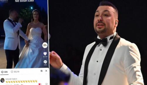 Düğününde söylediği şarkı başını yaktı