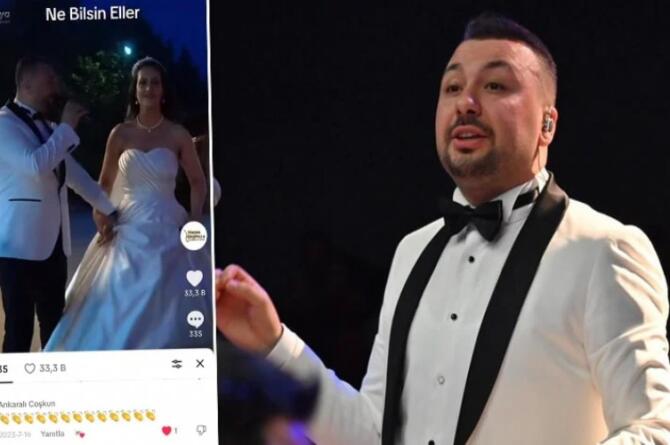 Düğününde söylediği şarkı başını yaktı