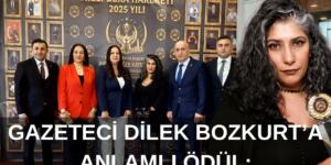 Gazeteci Dilek Bozkurt’a Anlamlı Ödül: “Gerçeğin Peşinden Gitmekten Vazgeçmedim”