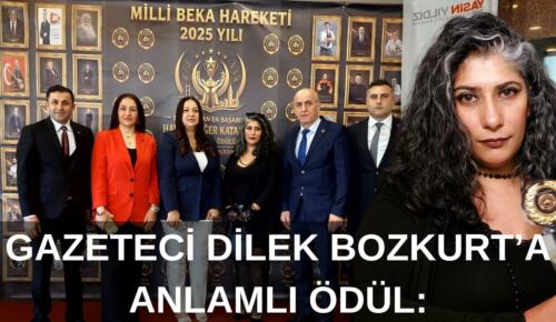 Gazeteci Dilek Bozkurt’a Anlamlı Ödül: “Gerçeğin Peşinden Gitmekten Vazgeçmedim”